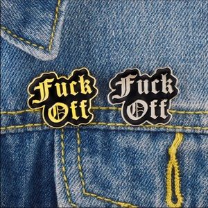 “F... OFF” Enamel Pin Set Brooch Badge Jewelry